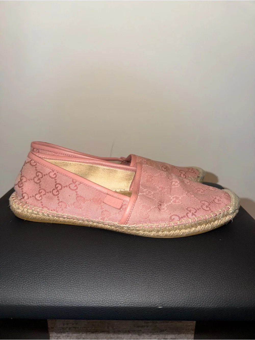 Gucci Pink Canvas Espadrilles size 40